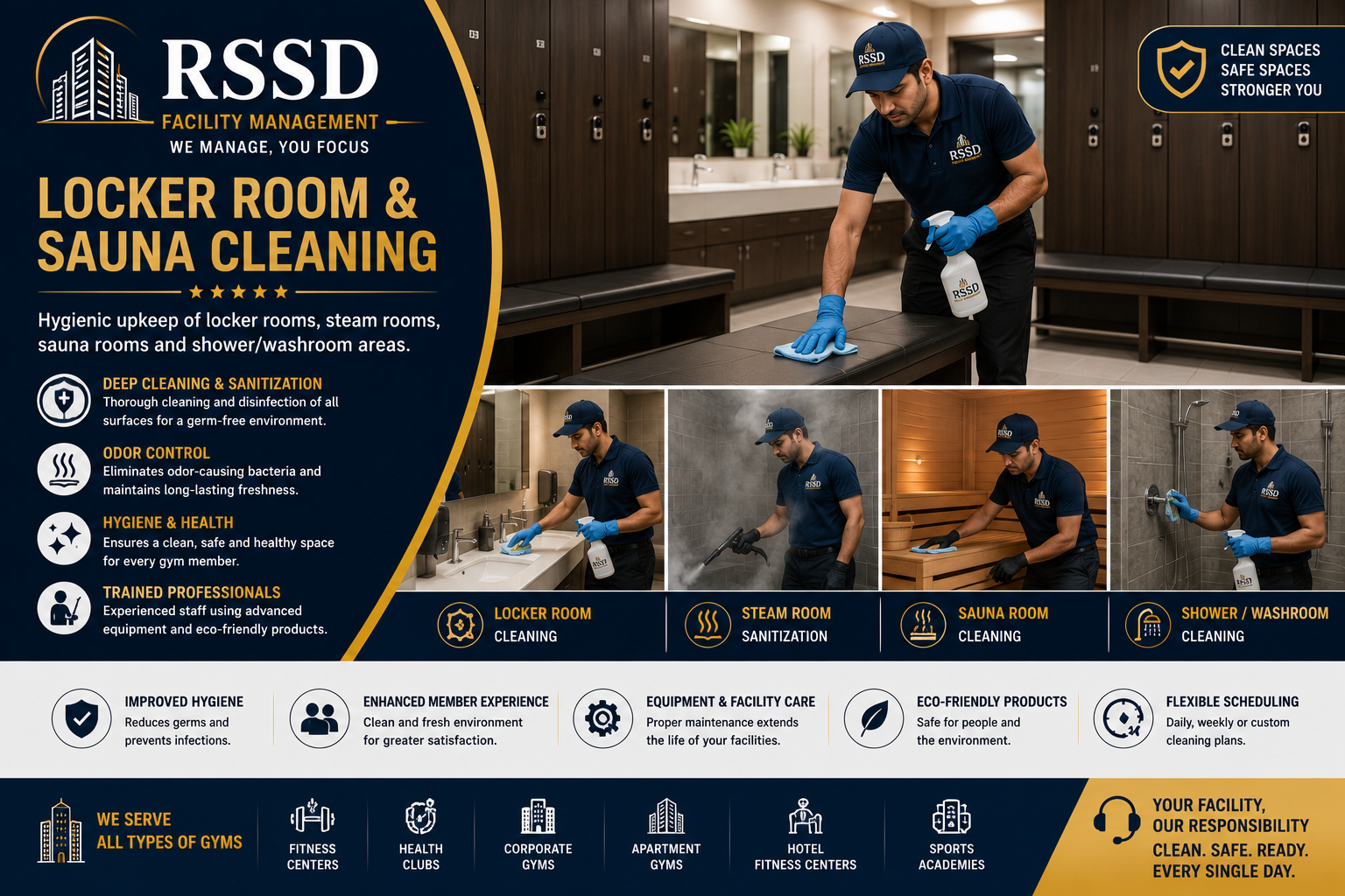 Locker Room & Sauna Cleaning